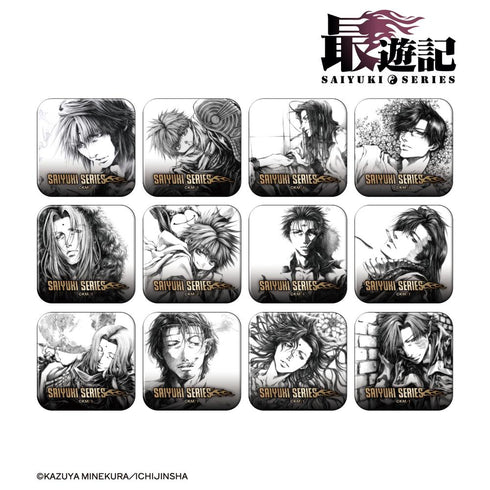 『最遊記シリーズ』鉛筆画ver. トレーディングスクエア缶バッジ(単位/BOX)